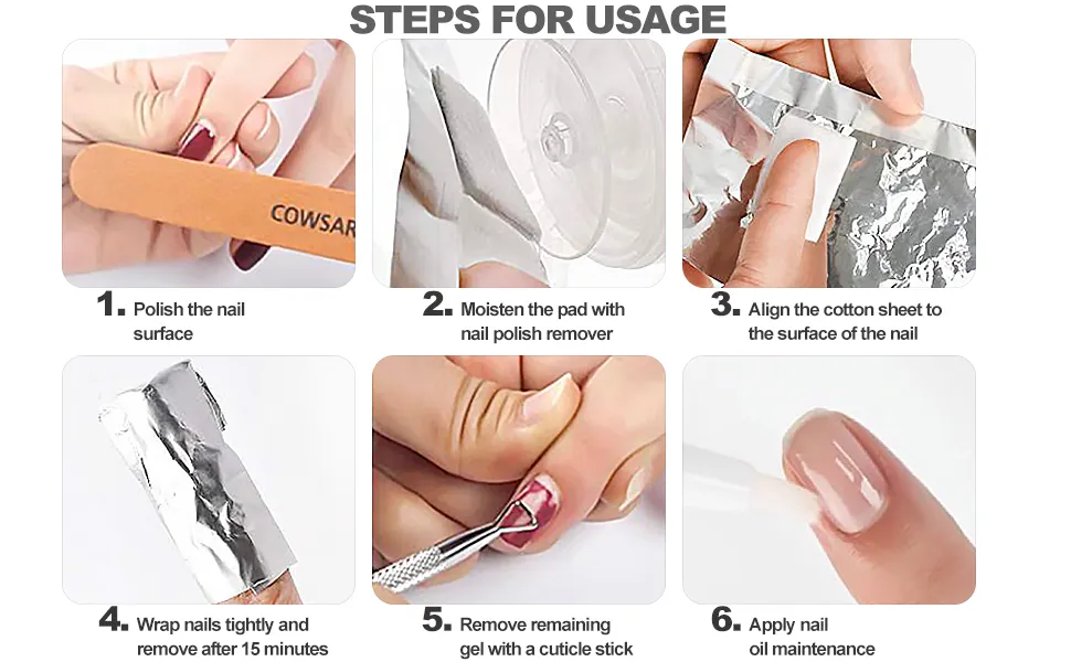 ریموو ناخن با فویل آلومینیوم